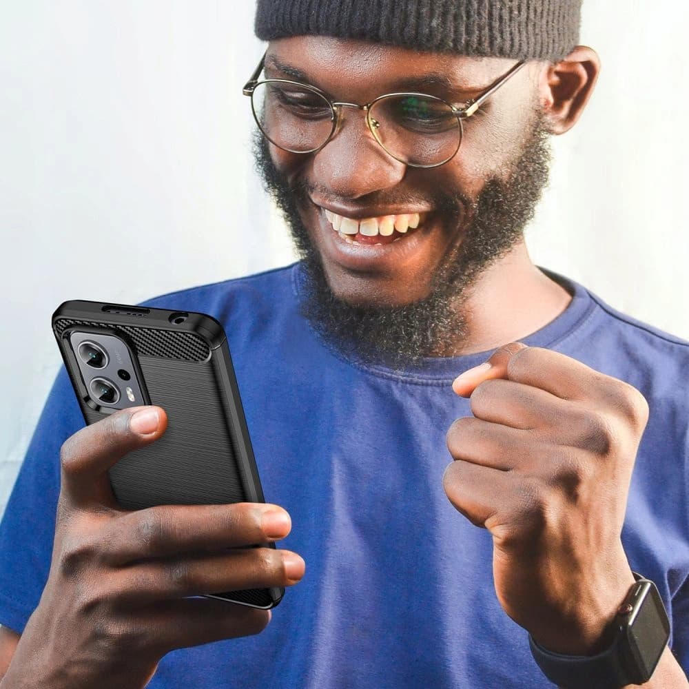 Etui Tech-Protect TPUCarbon POCO X4 GT černé - 4