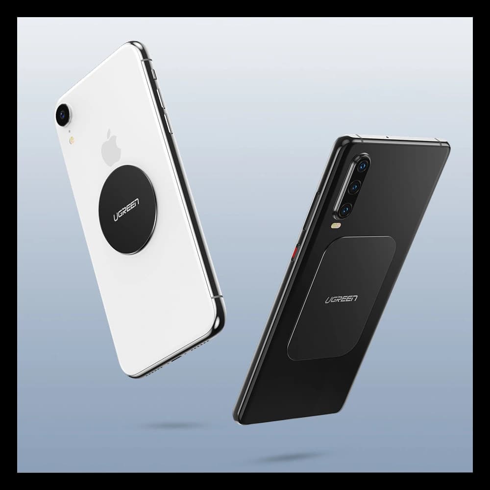 Metalové destičky UGREEN LP123 pro magnetické držáky šedé - 10