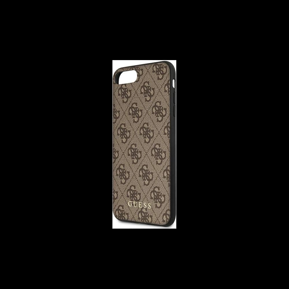 Guess GUHCI8LG4GFBR Apple iPhone 8/7 Plus brown hard case 4G Metal Gold Logo - 6