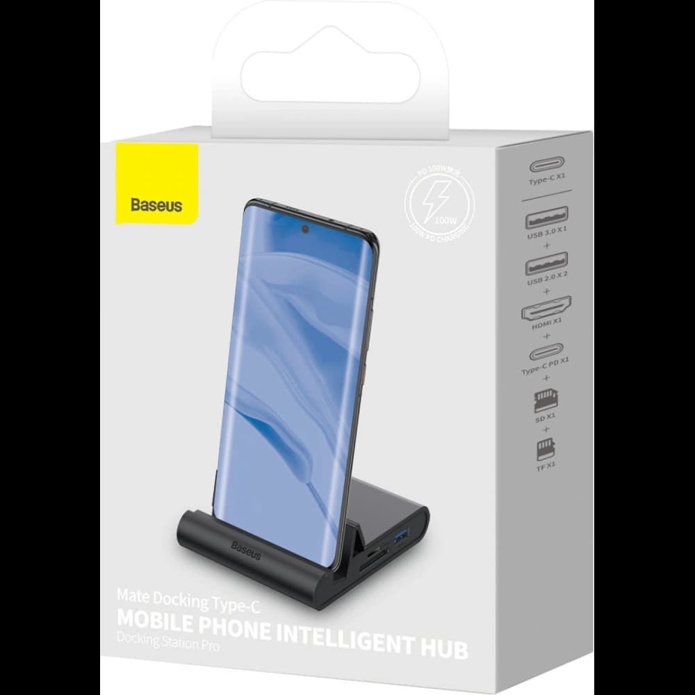 Dockingstation Baseus Mate USB-C HUB schwarz - 5