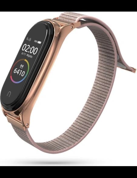 Pasek Tech-Protect Nylon Xiaomi Mi Band 7 Rose Gold