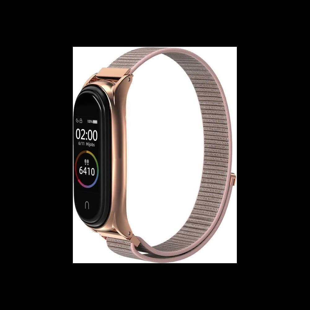 Pasek Tech-Protect Nylon Xiaomi Mi Band 7 Rose Gold - 3