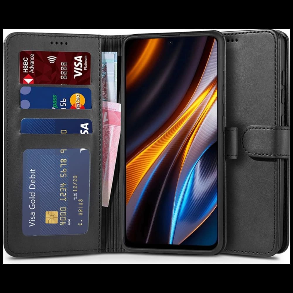 Etui Tech-Protect Wallet POCO X4 GT černé - 1