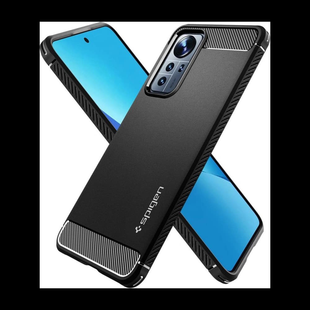 Etui Spigen Rugged Armor Xiaomi 12 Lite Matt Fekete - 4