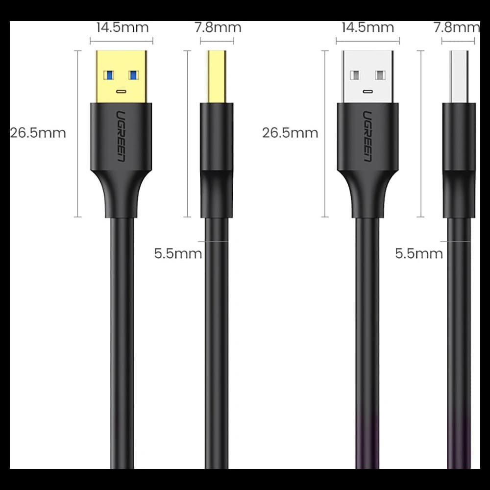 Kabel UGREEN US128 USB 3.2 Gen 1 3m černý - 16