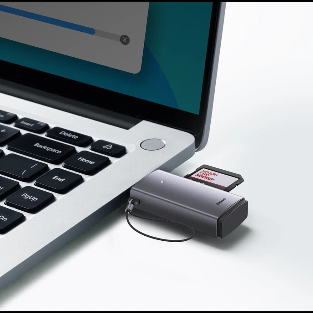 SD/TF kártyaolvasó Baseus Lite Series USB szürke - 11