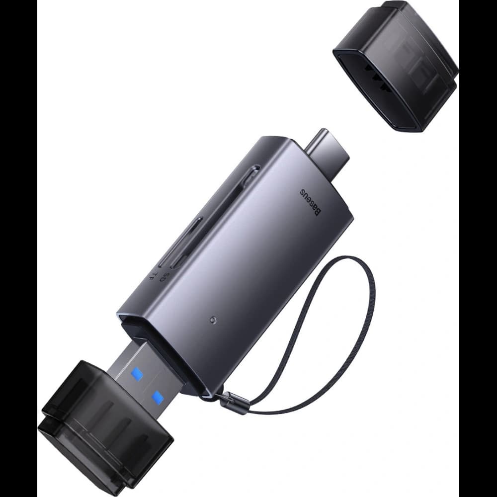Baseus Lite Series SD/TF Card Reader USB-A & USB-C gray - 3