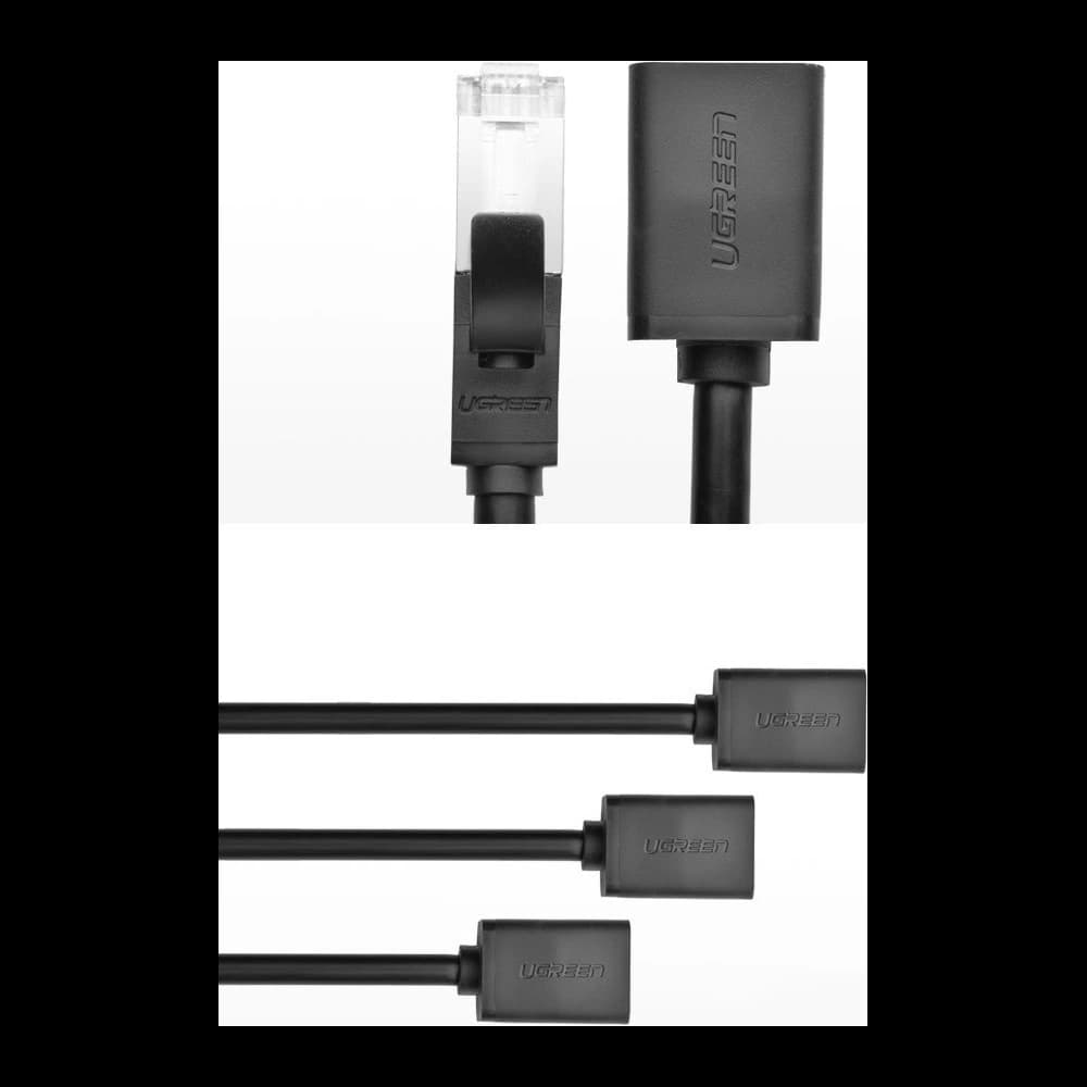 UGREEN NW112 Ethernet RJ45 Cat 6 FTP 1000Mbps 5m schwarz Verlängerungskabel - 10