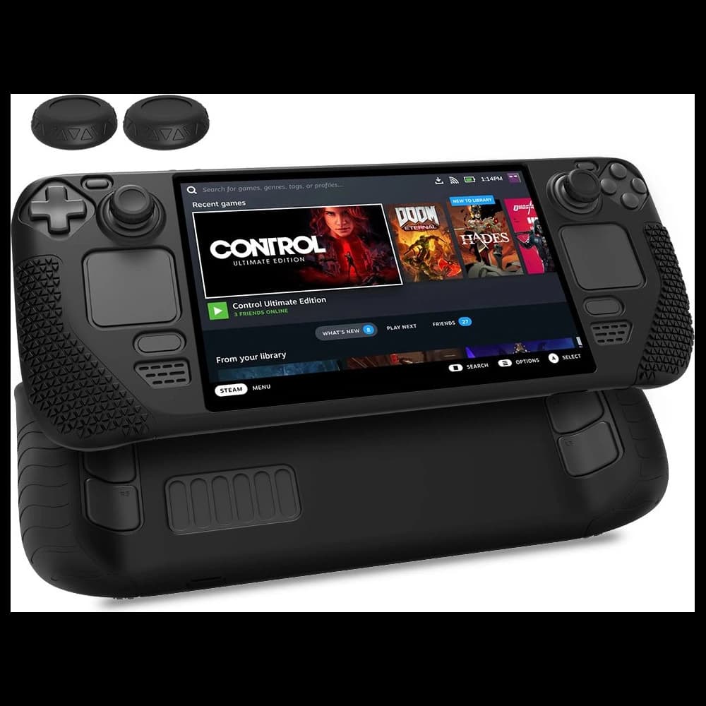 Etui Tech-Protect TPUCarbon Valve Steam Deck LCD / OLED černé - 2