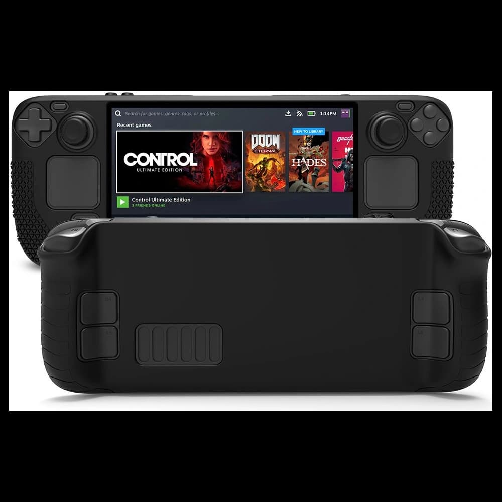 Etui Tech-Protect TPUCarbon Valve Steam Deck LCD / OLED černé - 5