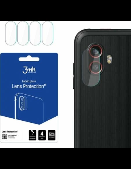Sticlă hibridă pentru obiectivul aparatului 3MK Lens Protection Samsung Galaxy XCover 6 Pro [4 PACK]