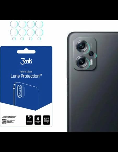 Hybridní sklo na objektiv fotoaparátu 3MK Lens Protection POCO X4 GT 5G [4 PACK]