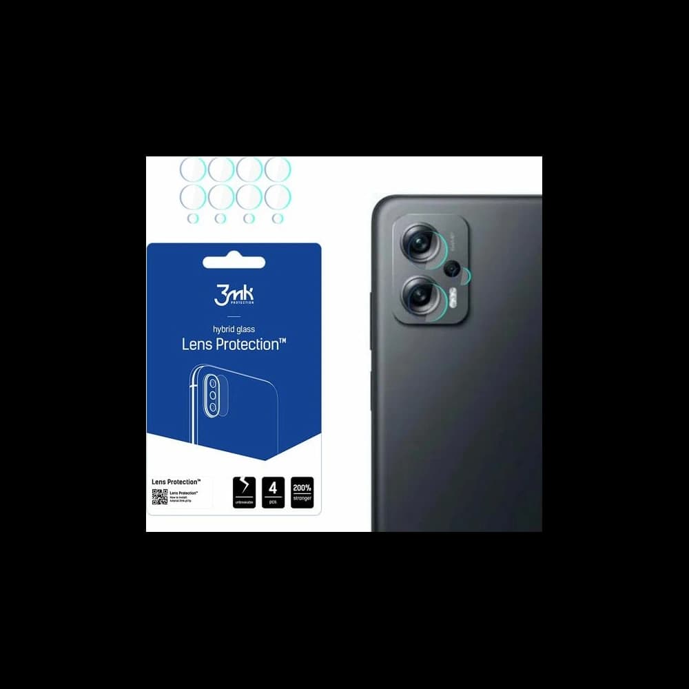 Hybrides Glas für das Kameraobjektiv 3MK Lens Protection POCO X4 GT 5G [4 PACK] - 1