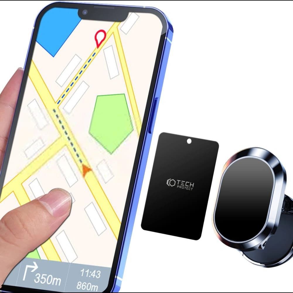 Blaszki pentru suportul magnetic Tech-Protect Metalplate Magnetic Car Mount Black [4 PACK] - 2