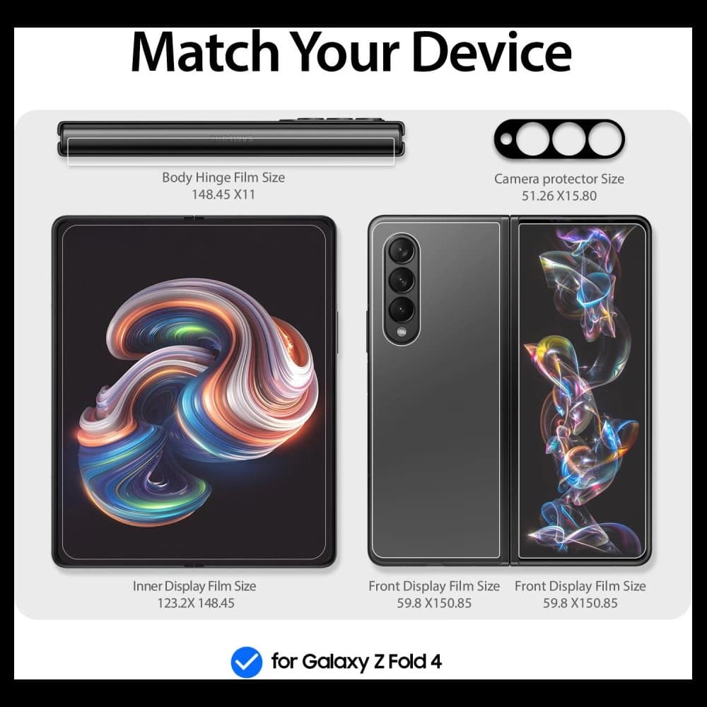 Fólie ochranná Whitestone Premium Film & Camera Protector Samsung Galaxy Z Fold 4 - 6