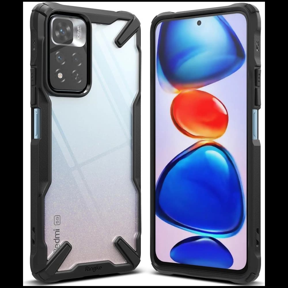 Etui Ringke Fusion-X Redmi Note 11 Pro+ 5G Fekete