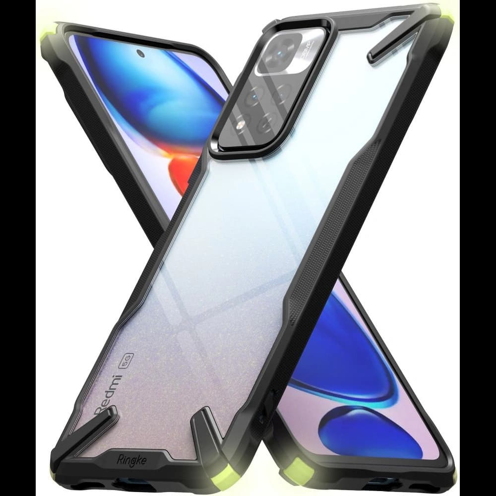 Etui Ringke Fusion-X Redmi Note 11 Pro+ 5G Fekete - 2