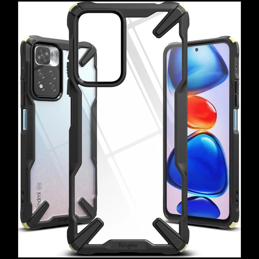 Etui Ringke Fusion-X Redmi Note 11 Pro+ 5G Fekete - 4
