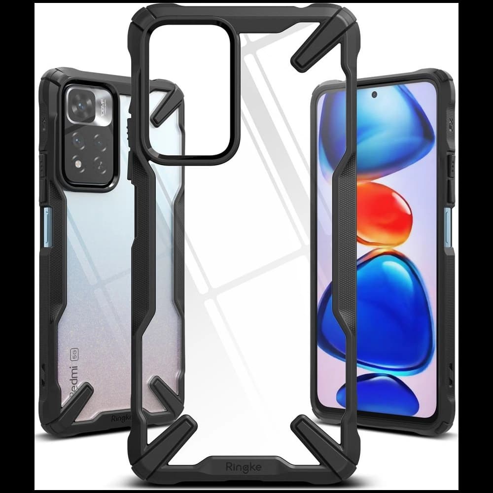 Etui Ringke Fusion-X Redmi Note 11 Pro+ 5G Fekete - 5