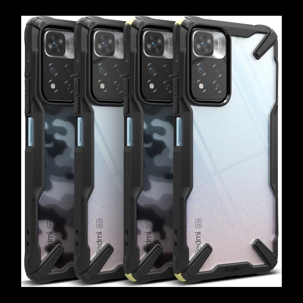Etui Ringke Fusion-X Redmi Note 11 Pro+ 5G Fekete - 6