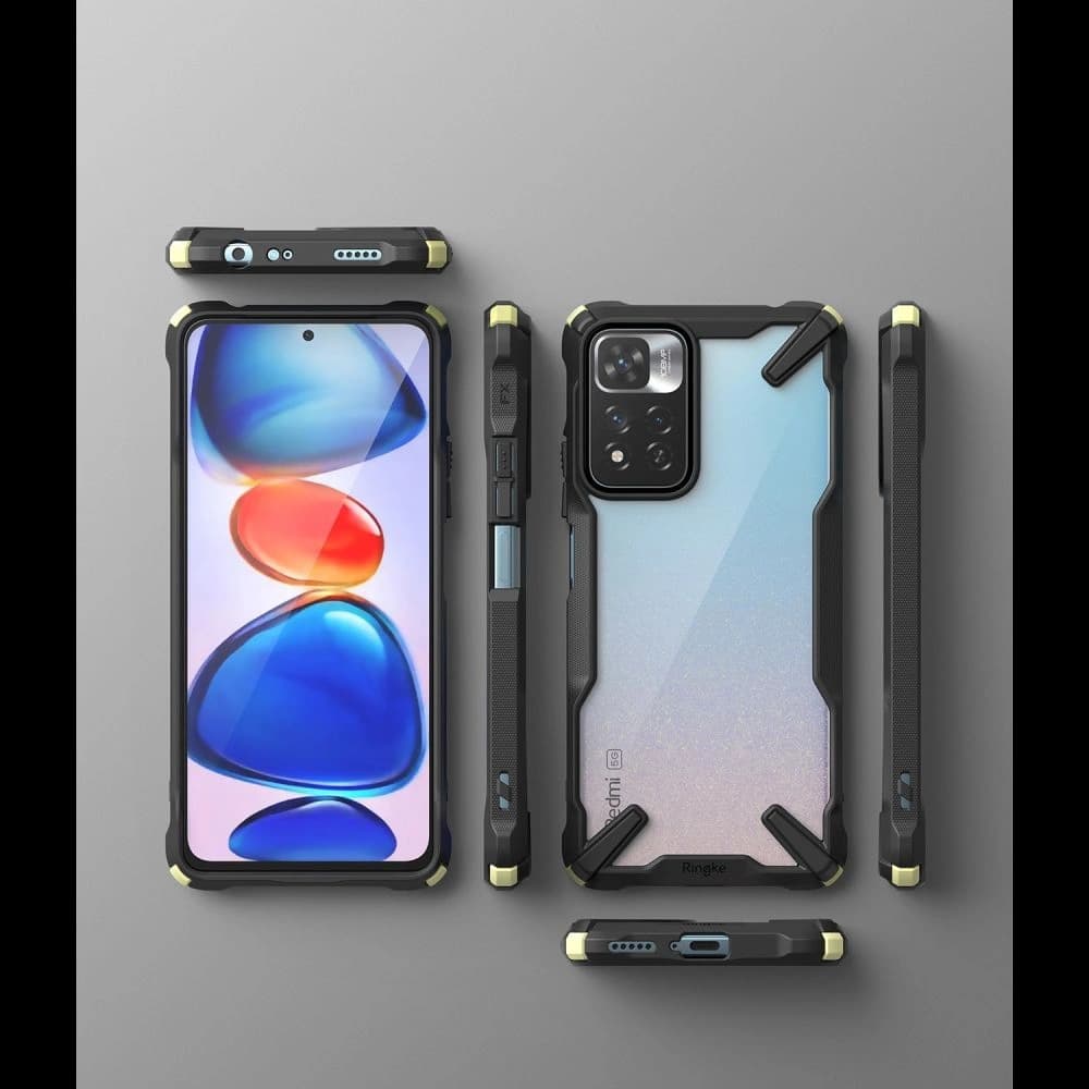 Etui Ringke Fusion-X Redmi Note 11 Pro+ 5G Fekete - 7