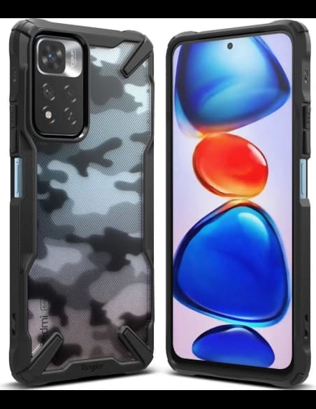Etui Ringke Fusion-X Redmi Note 11 Pro+ 5G Camo (Moro) Fekete