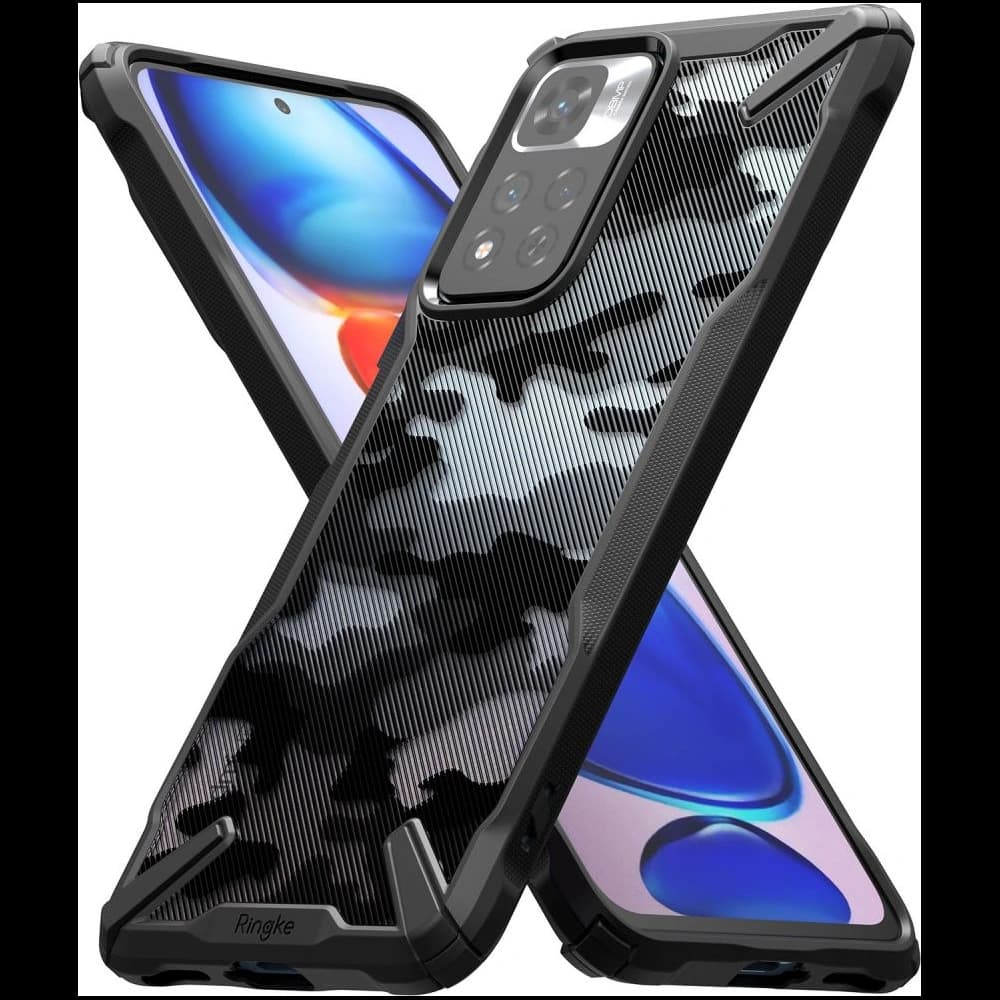 Etui Ringke Fusion-X Redmi Note 11 Pro+ 5G Camo (Moro) Fekete - 2