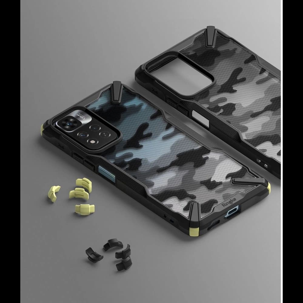 Etui Ringke Fusion-X Redmi Note 11 Pro+ 5G Camo (Moro) Fekete - 8