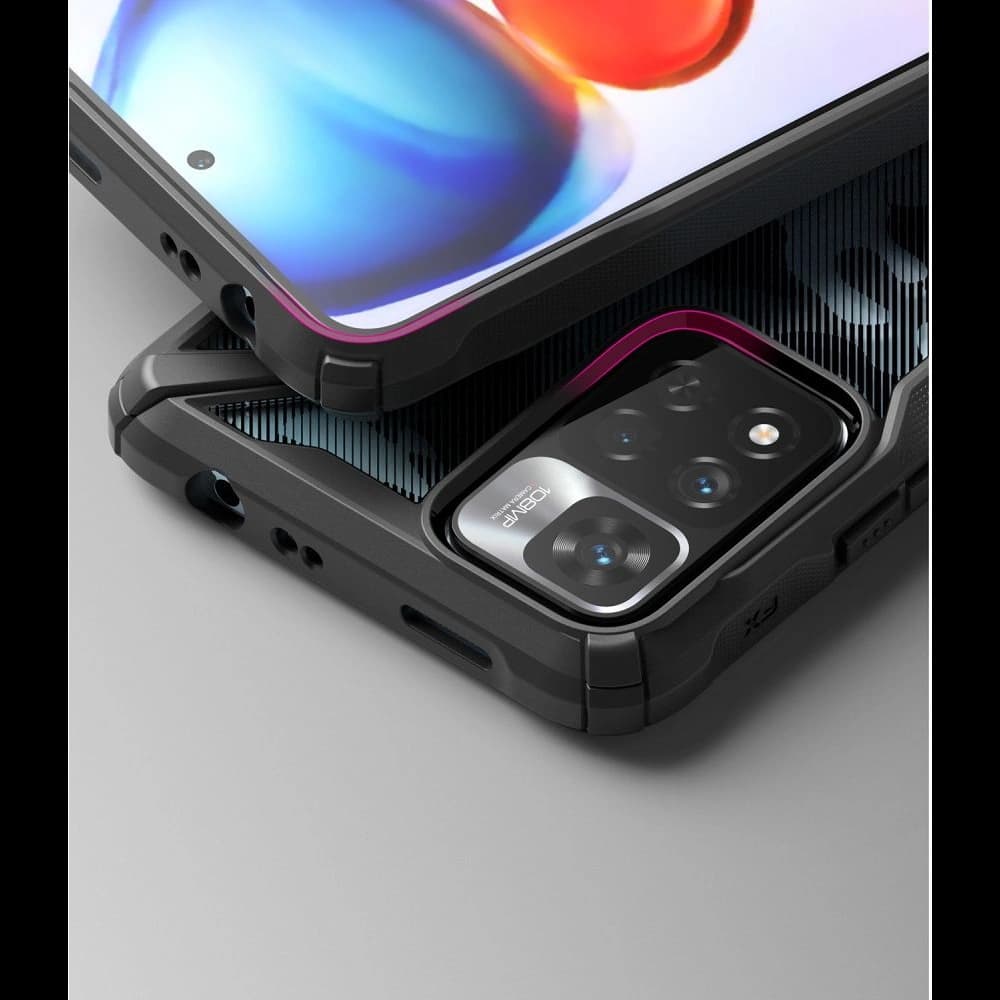 Etui Ringke Fusion-X Redmi Note 11 Pro+ 5G Camo (Moro) Fekete - 9