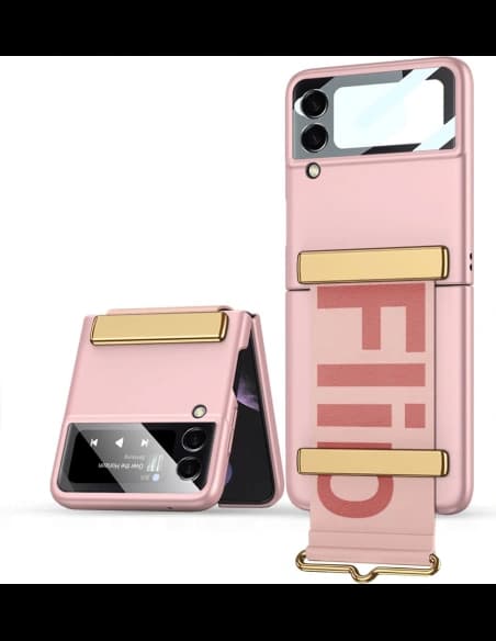 Etui Tech-Protect Icon Belt Samsung Galaxy Z Flip 4 Růžové zlato