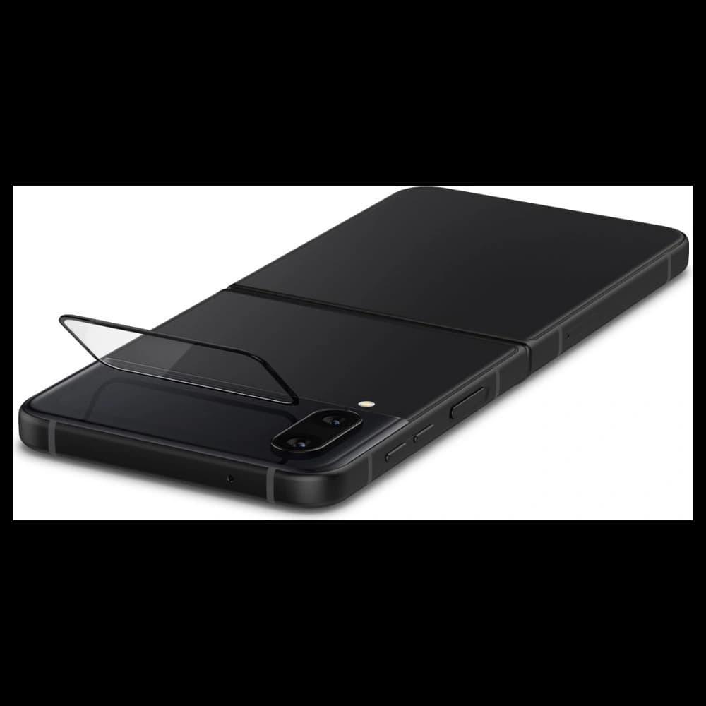 Tvrzené sklo Spigen GLAS.tR ez Fit + Hinge Film Samsung Galaxy Z Flip 4 černé [2 PACK] - 4