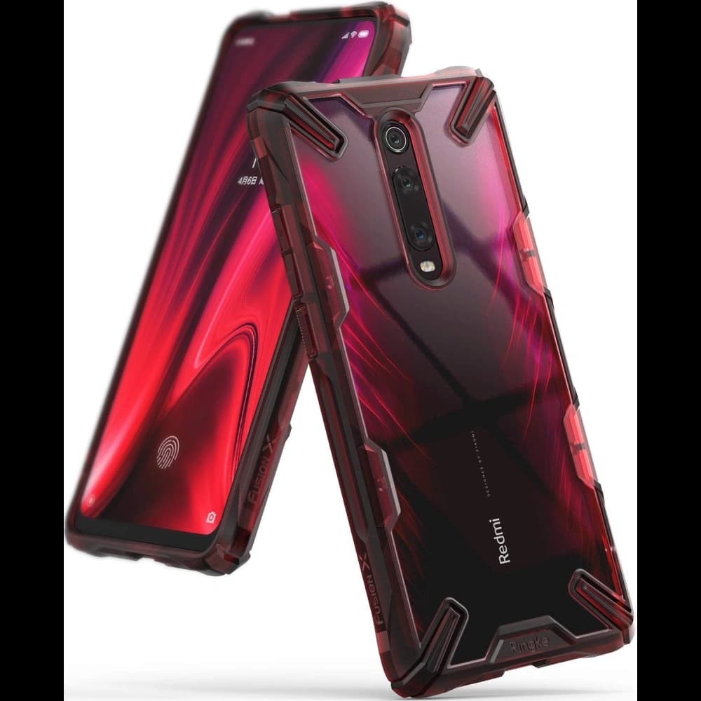 Case Ringke Fusion-X Xiaomi Mi 9T/Pro & Redmi K20/Pro Rubinrot - 1