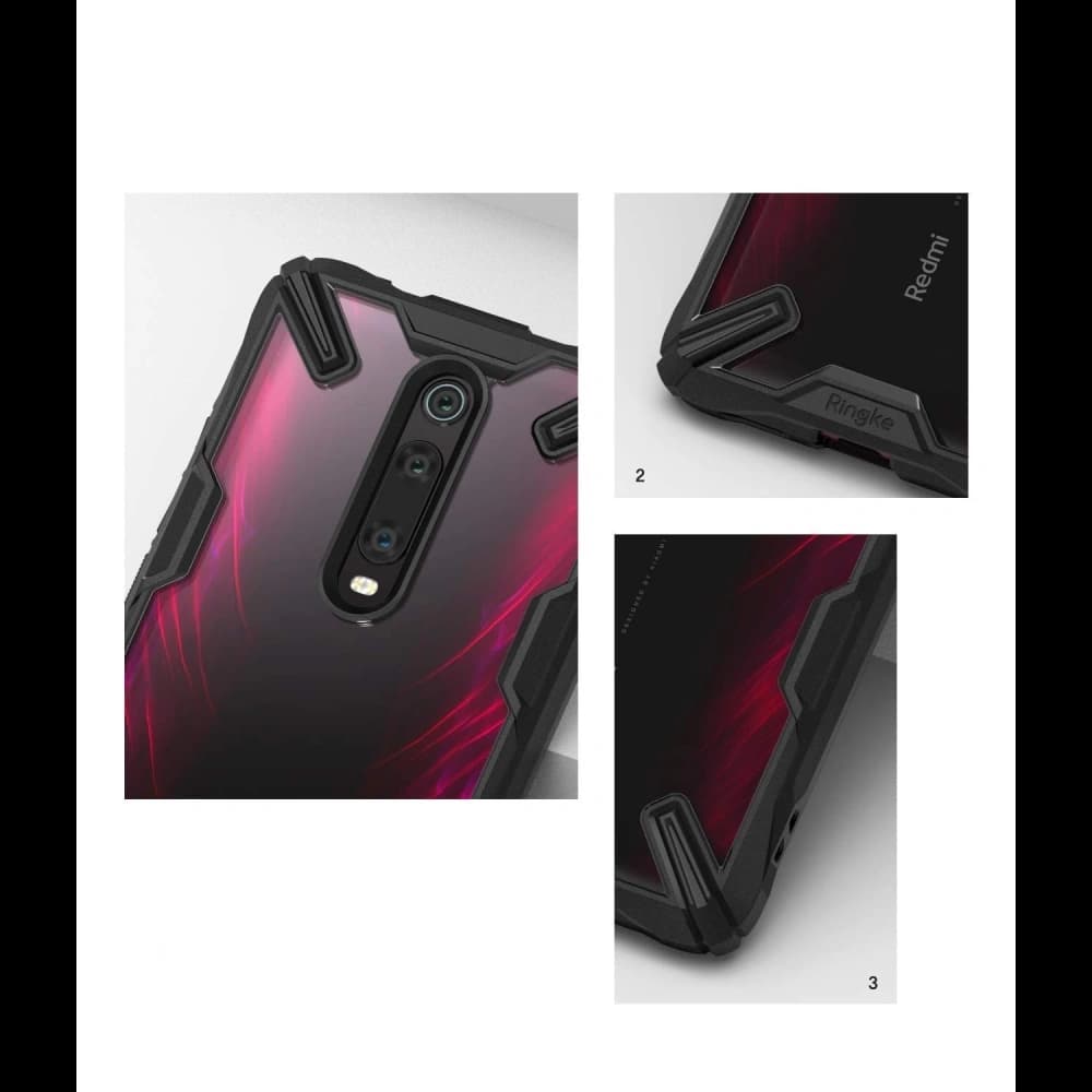 Case Ringke Fusion-X Xiaomi Mi 9T/Pro & Redmi K20/Pro Rubinrot - 2