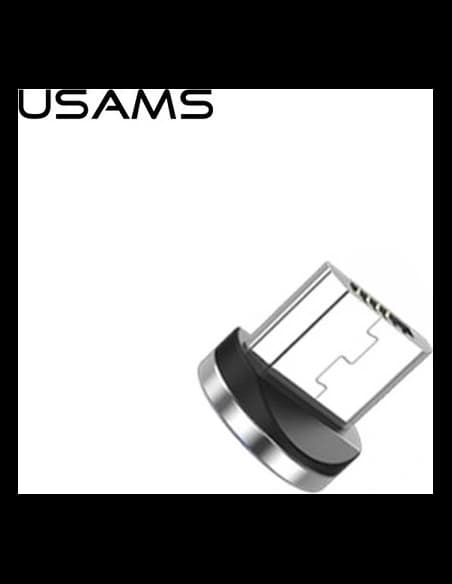 USAMS Adapter Magnetic microUSB bulk silver SJ158USBTA (US-SJ158)
