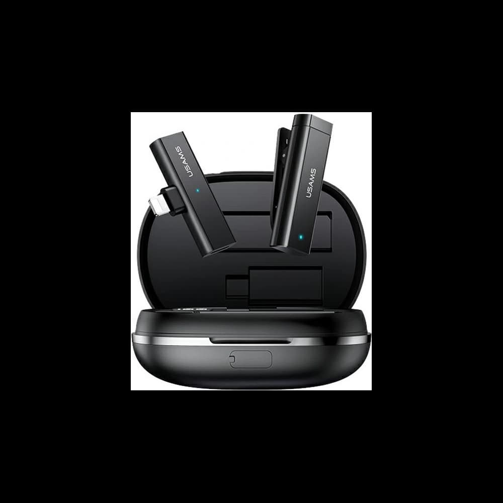 Microfonul lavalier wireless USAMS ENC 2.4G, model ZB244MKF01, cu Lightning. - 1