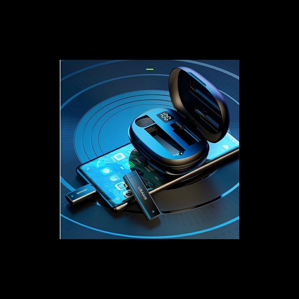 Microfonul lavalier wireless USAMS ENC 2.4G, model ZB244MKF01, cu Lightning. - 5