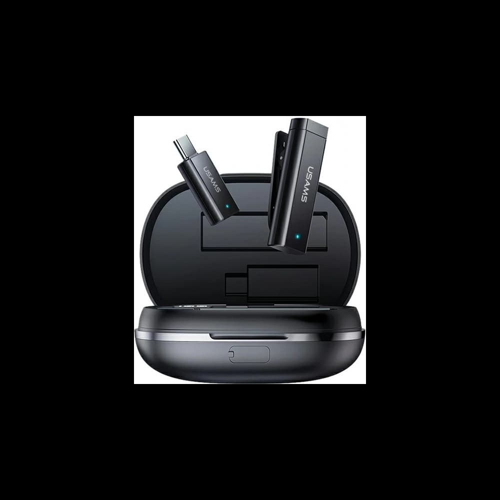 Microfonul lavalier USAMS ENC 2.4G Wireless cu USB-C + 2x adaptor ZB247MKF01 - 1