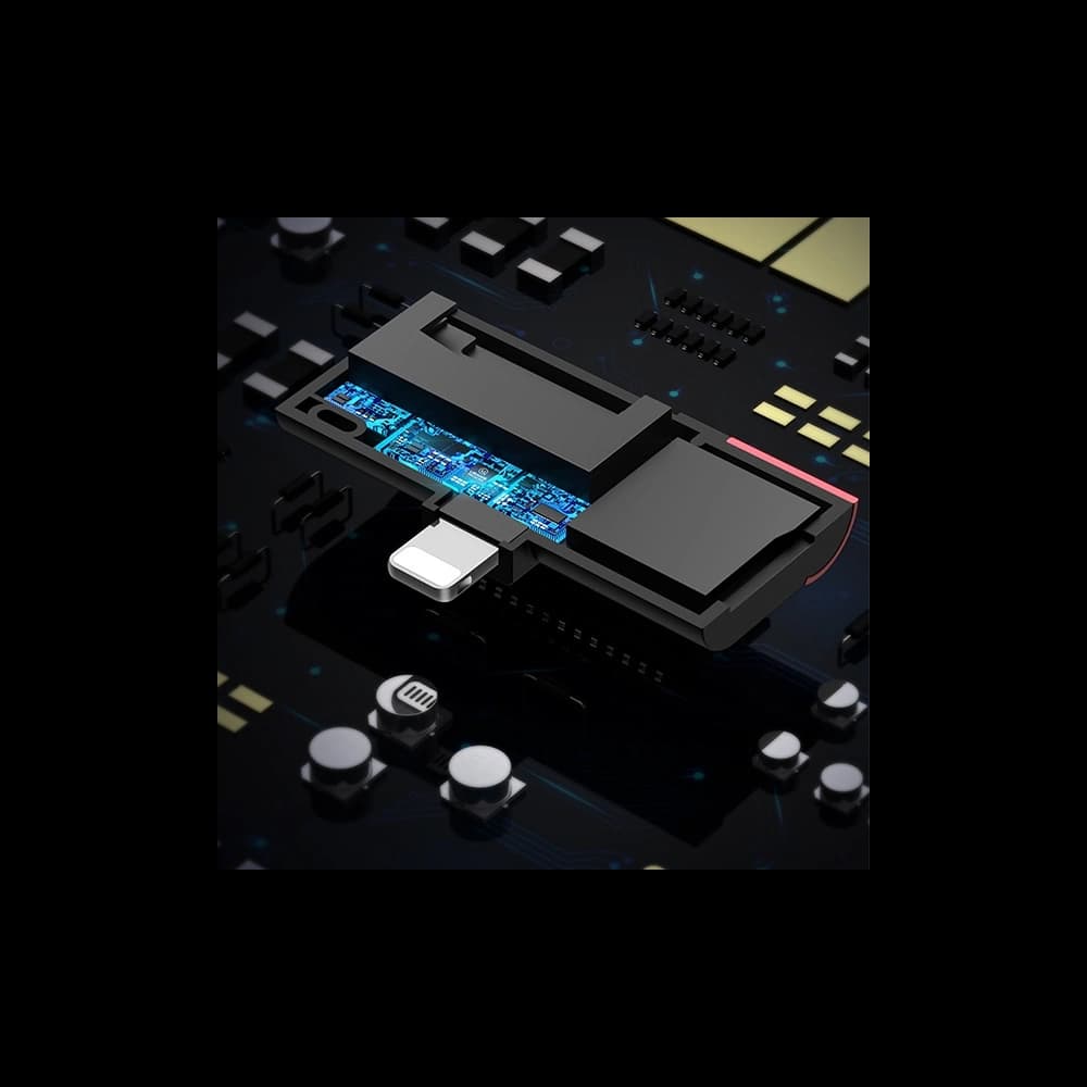 USAMS Card Reader SD/microSD Lightning red SJ430DKQ02 (US-SJ430) - 4