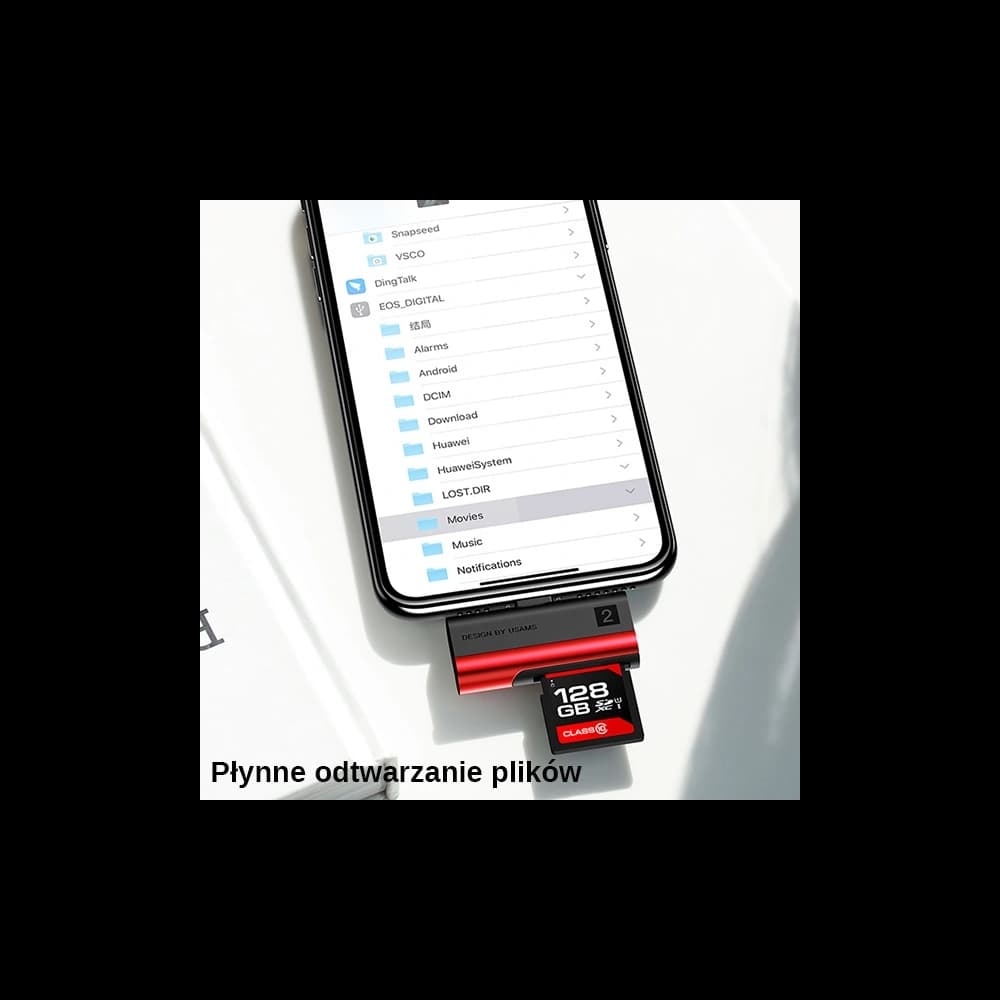 USAMS Card Reader SD/microSD Lightning red SJ430DKQ02 (US-SJ430) - 6