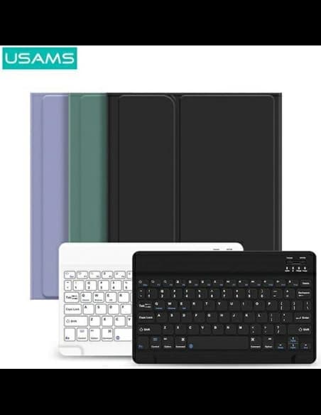 Etui USAMS Winro Keyboard Apple iPad 9.7 2018 (6. generace) zelené etui-bílá klávesnice/green cover-white keyboard