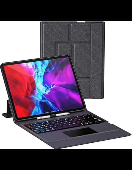 Etui USAMS Winz Keyboard Apple iPad 9.7 2017/2018 (5. a 6. generace) černé/black Touch Control Bluetooth