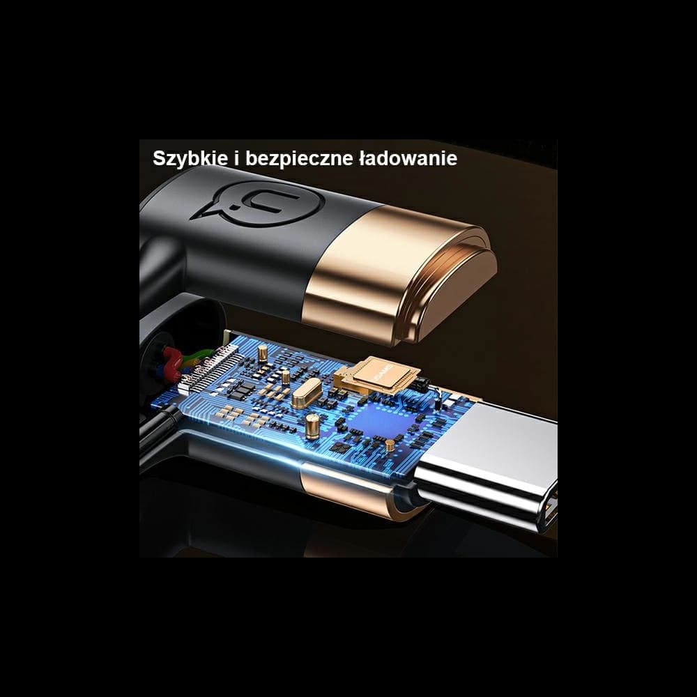 Kabel pletený USAMS U62 2xUSB-C/USB-A/lightning 1,2m PD Fast Charge černý/black SJ483USB01 - 7