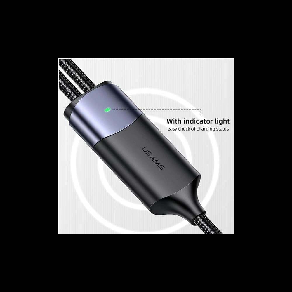 Kabel USAMS U71 2xUSB-C na USB-C 1,2m 100W PD Fast Charge černý/black SJ551USB01 - 2