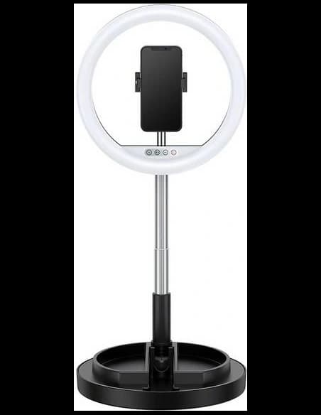 USAMS LED gyűrűs lámpa fekete ZB120ZJ01