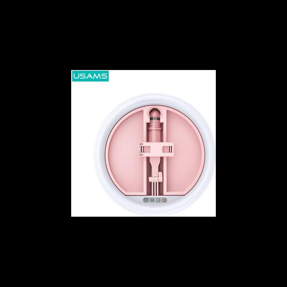Lampa kroužková LED ring USAMS růžová/pink ZB120ZJ03 - 3