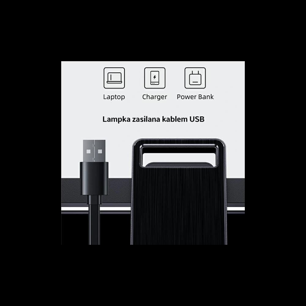 Lampă LED pentru laptop USAMS U-View Series neagră/black ZB236PMD01 - 8