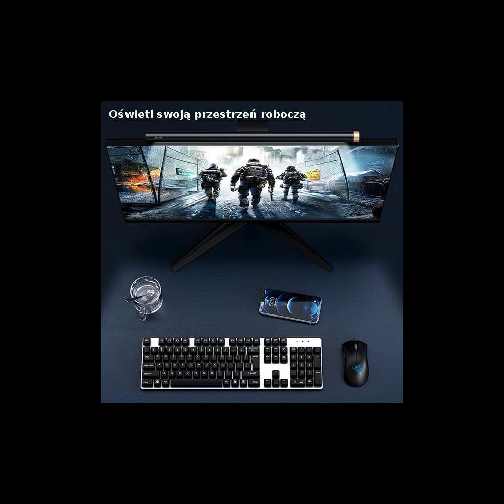 Lampă LED pentru monitor USAMS Starry Serie, neagră ZB224PMD01 - 7