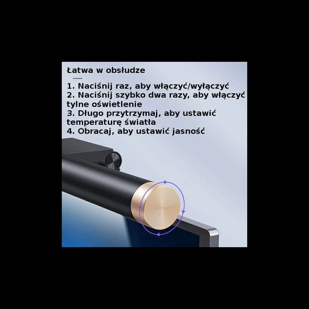 Lampă LED pentru monitor USAMS Starry Serie, neagră ZB224PMD01 - 8