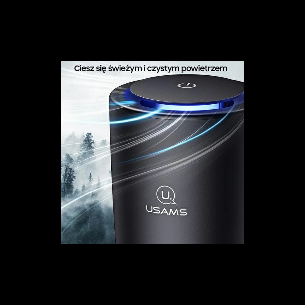 Tragbarer Luftionisator USAMS schwarz ZB181JHQ01 Anionenionisator Pm2,5 - 4