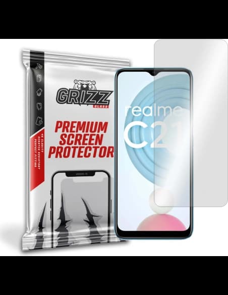 Hibrid üveg GrizzGlass HybridGlass a Realme C21-hez